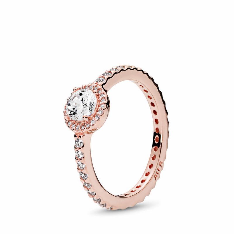 Pandora Rose™ Classic Elegance Statement Ring - Pandora Rose/Cubic Zirconia - Canada | MF6104LT